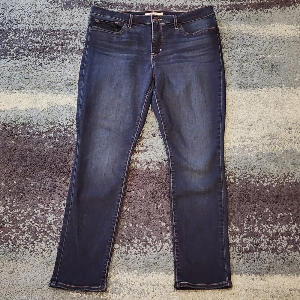 Levi Strauss & Co 311 Shaping Skinny Dark Wash Denim Jeans Women's Size 32